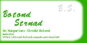 botond strnad business card
